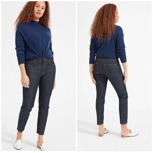 NWT Everlane Mid Rise Skinny Jean in Dark Indigo Casual Everyday Sz 26